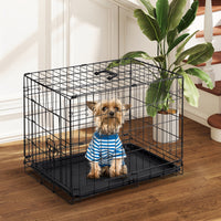 HKM-1080637 Single Door Dog Cage - Available in 24 inch and 30 inch Sizes