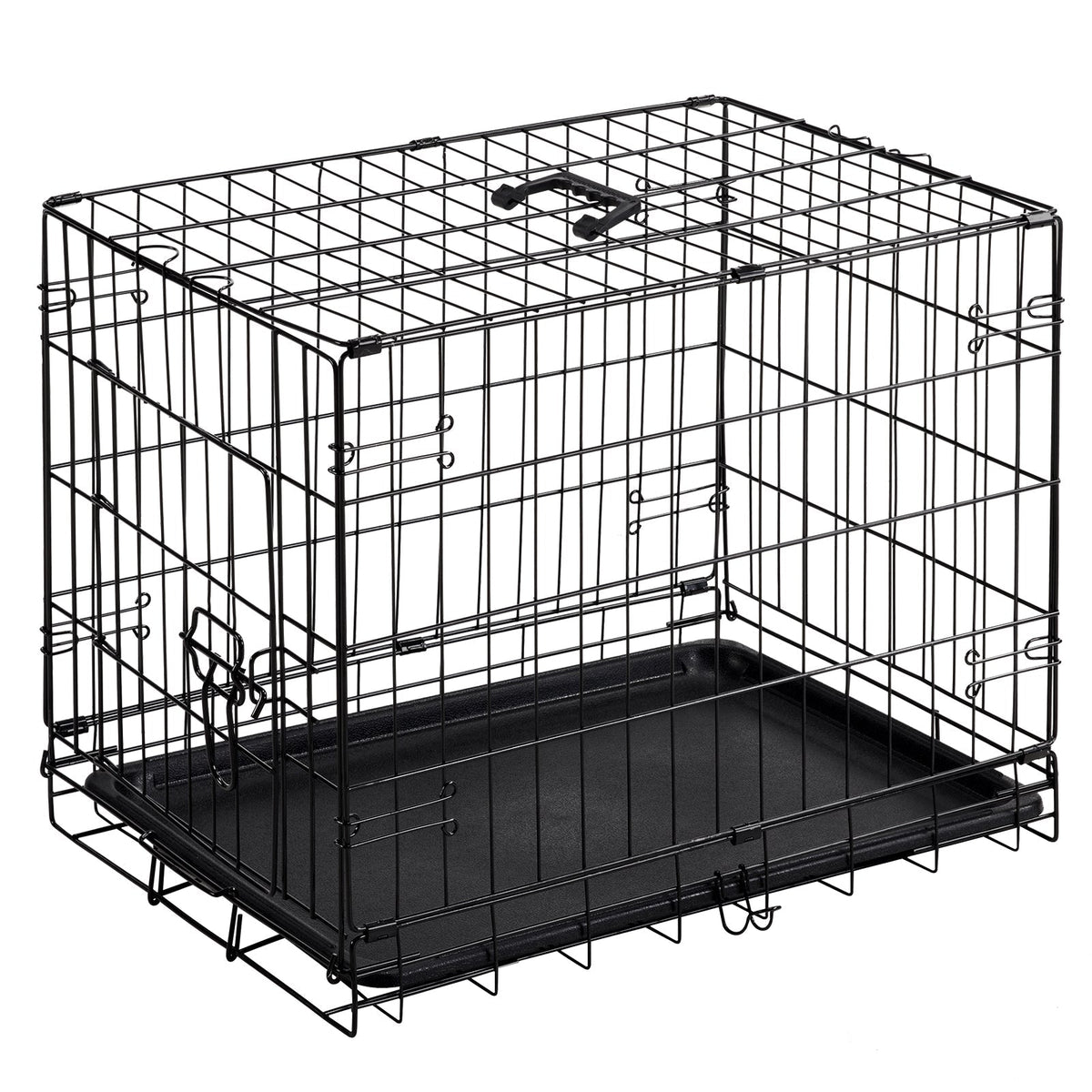 HKM-1080637 Single Door Dog Cage - Available in 24 inch and 30 inch Sizes