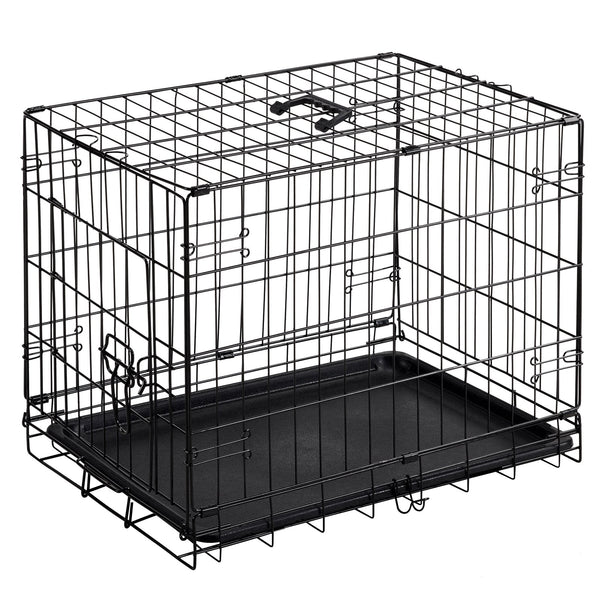 HKM-1080637 Single Door Dog Cage - Available in 24 inch and 30 inch Sizes