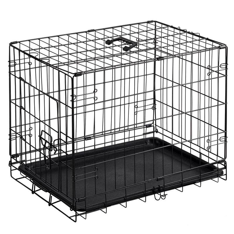 HKM-1080637 Single Door Dog Cage - Available in 24 inch and 30 inch Sizes
