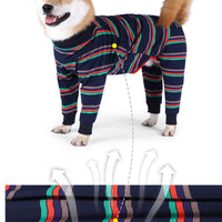 HKM-1080765 Cozy Cotton Four-Legged Dog Pajamas for Comfort and Style