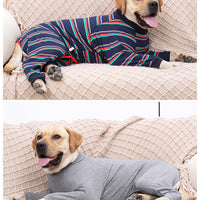 HKM-1080765 Cozy Cotton Four-Legged Dog Pajamas for Comfort and Style