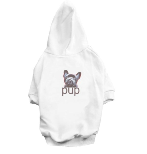 HKM-1081661 Cotton Black Dog Hoodie in Various Sizes - Stylish Ins-Style Pet Clothing
