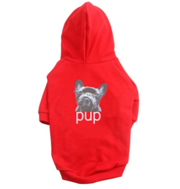 HKM-1081661 Cotton Black Dog Hoodie in Various Sizes - Stylish Ins-Style Pet Clothing