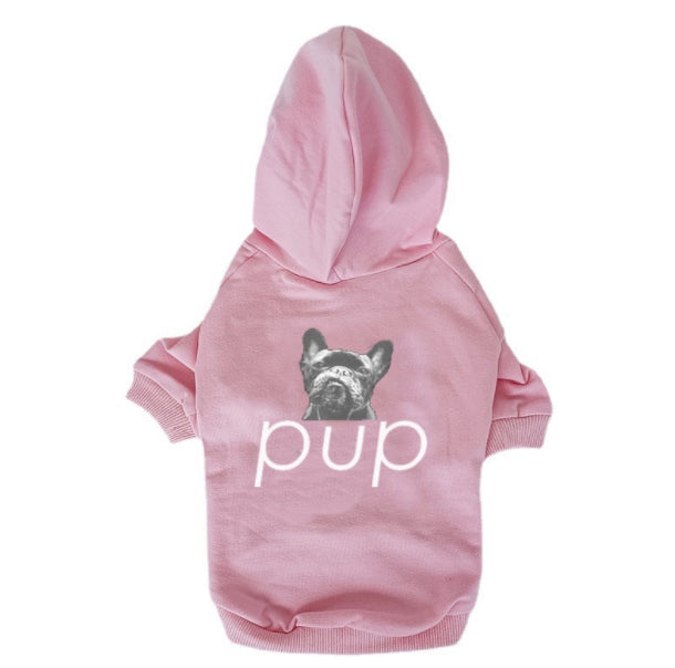 HKM-1081661 Cotton Black Dog Hoodie in Various Sizes - Stylish Ins-Style Pet Clothing