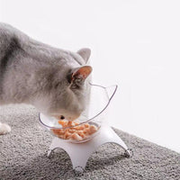 HKM-1082557 Removable and Washable Multi-Purpose Plastic Cat Bowl in White, Blue, and Pink