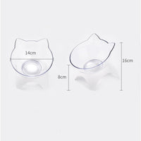 HKM-1082557 Removable and Washable Multi-Purpose Plastic Cat Bowl in White, Blue, and Pink