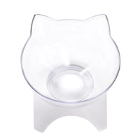 HKM-1082557 Removable and Washable Multi-Purpose Plastic Cat Bowl in White, Blue, and Pink
