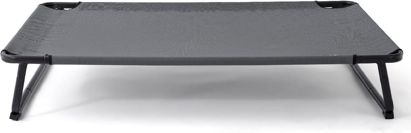 HKM-108307 Elevated Large Dog Bed with Adjustable Legs, Washable Mesh Cover, Non-Slip Feet, Indoor & Outdoor Use