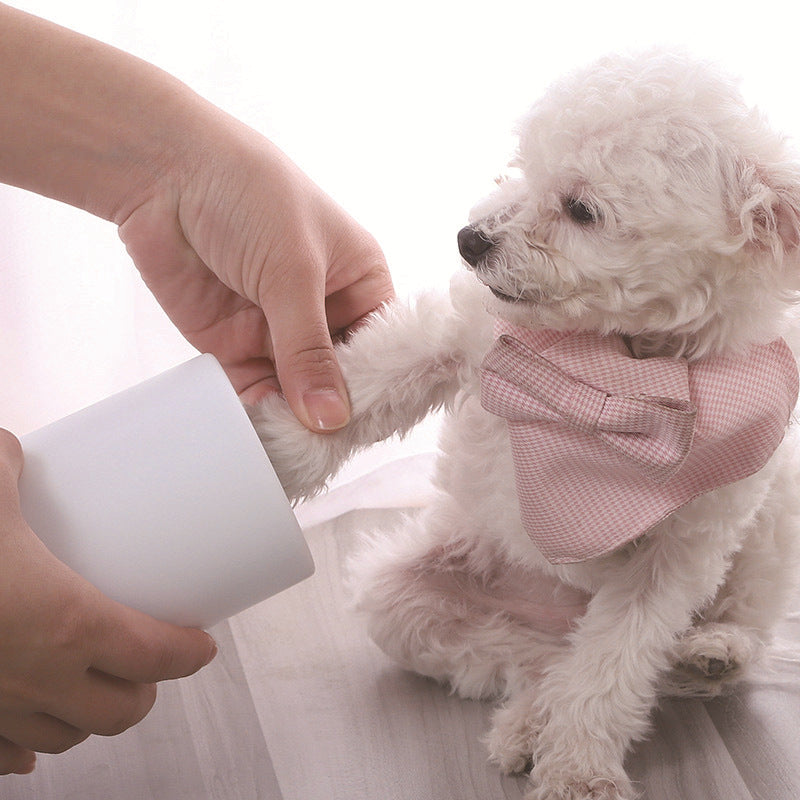 HKM-1084221 Pet Foot Washing Cup for Dogs - Easy Clean, Available in Gray, Green, Pink