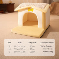 HKM-1086397 Cozy Modern Sponge Pet House for Dogs and Cats - Multiple Styles Available