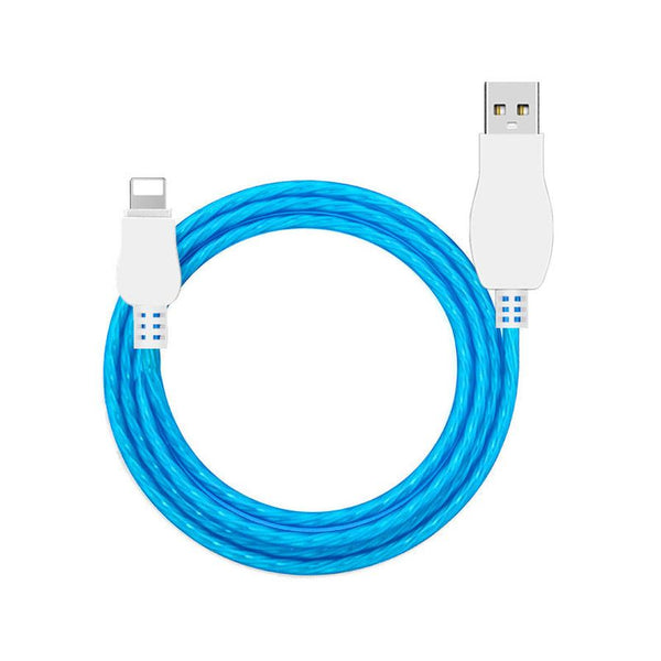 HKM-108691 LED Light-Up Mobile Phone Charging Cable Compatible with iPhone, Android Devices - 1M/1.5M Length