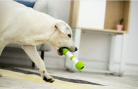 HKM-1087933 Electric Automatic Dog Toy - Happy Bone Design, TPR-ABS Material, Green Color, Anti-Boring Fun