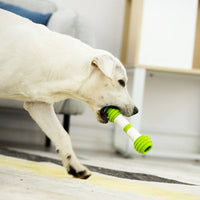 HKM-1087933 Electric Automatic Dog Toy - Happy Bone Design, TPR-ABS Material, Green Color, Anti-Boring Fun