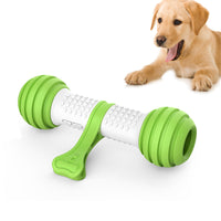 HKM-1087933 Electric Automatic Dog Toy - Happy Bone Design, TPR-ABS Material, Green Color, Anti-Boring Fun