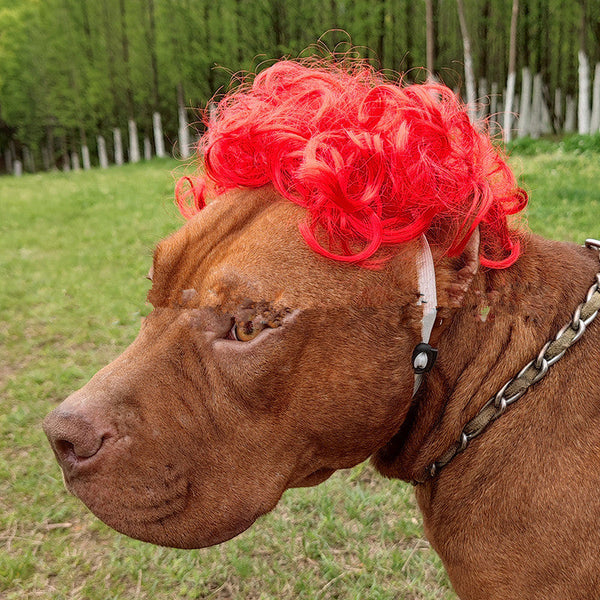 HKM-1088189 Vibrant Afro Wig with Pigtails in Multiple Colors ¨C Fun and Stylish Accessories