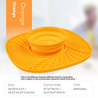 HKM-1088317 Silicone Folding Dog Snack Placemat - Slow Feed Design in Multiple Colors