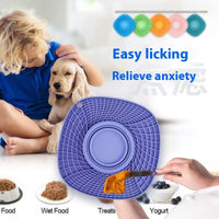 HKM-1088317 Silicone Folding Dog Snack Placemat - Slow Feed Design in Multiple Colors