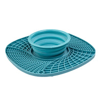 HKM-1088317 Silicone Folding Dog Snack Placemat - Slow Feed Design in Multiple Colors