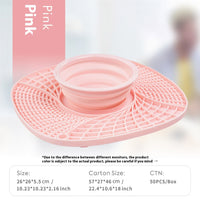 HKM-1088317 Silicone Folding Dog Snack Placemat - Slow Feed Design in Multiple Colors