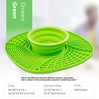 HKM-1088317 Silicone Folding Dog Snack Placemat - Slow Feed Design in Multiple Colors