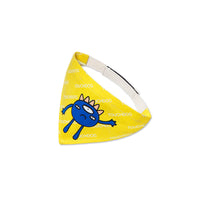 HKM-1089725 Pet Cartoon Print Triangle Scarf for Playful Pets