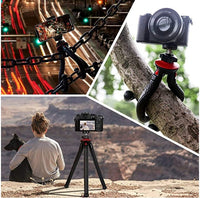 HKM-109011 Portable Octopus Tripod Stand for Selfies and Live Streaming, Compatible with iPhone and Other Devices