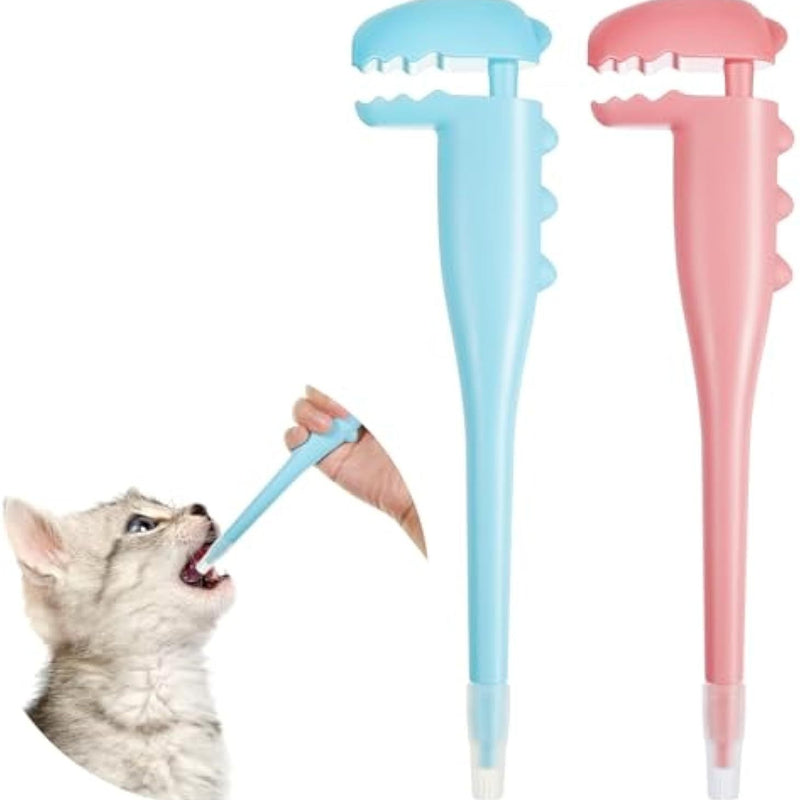 HKM-109075 2 Pcs Pet Pill Shooter For Cat Dog Pill Shooter Pet Pill Dispenser Cat Pill Gun Oral Tablet Capsule Silicone Syringes With Soft Tip For Cats Dogs Small Animals