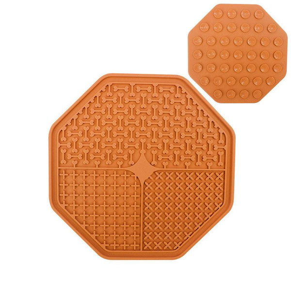 HKM-109139 Silicone Licking Mat with Suction Cups for Pet Distraction and Slow Feeding - Available in Multiple Colors