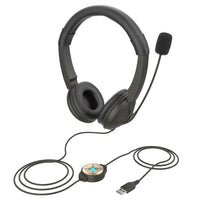 HKM-109203 Professional Noise Reduction Earphone with Microphone and USB Interface, 1.8m Cable, High Sensitivity