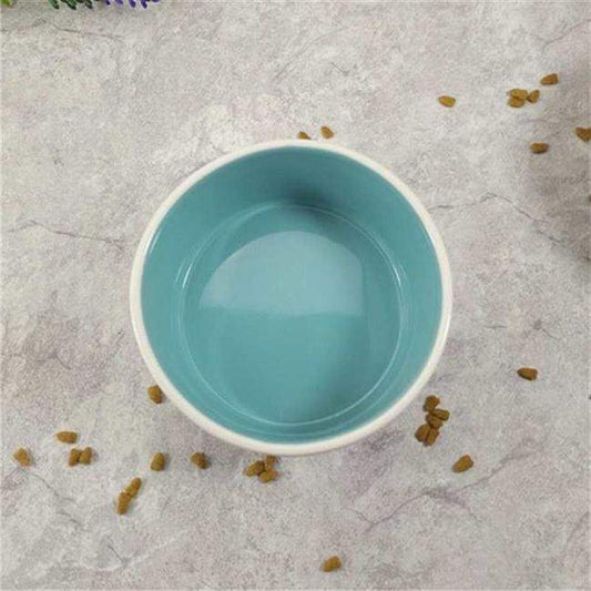 HKM-1092285 Ceramic Pet Bowl for Dogs and Cats - Available in Multiple Colors and Sizes