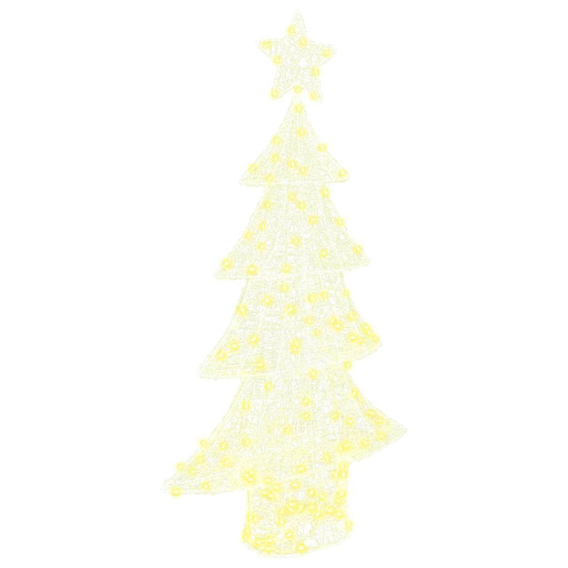 HKM-109267 Warm White LED Acrylic Christmas Tree Decoration with 160 LEDs - 150 cm