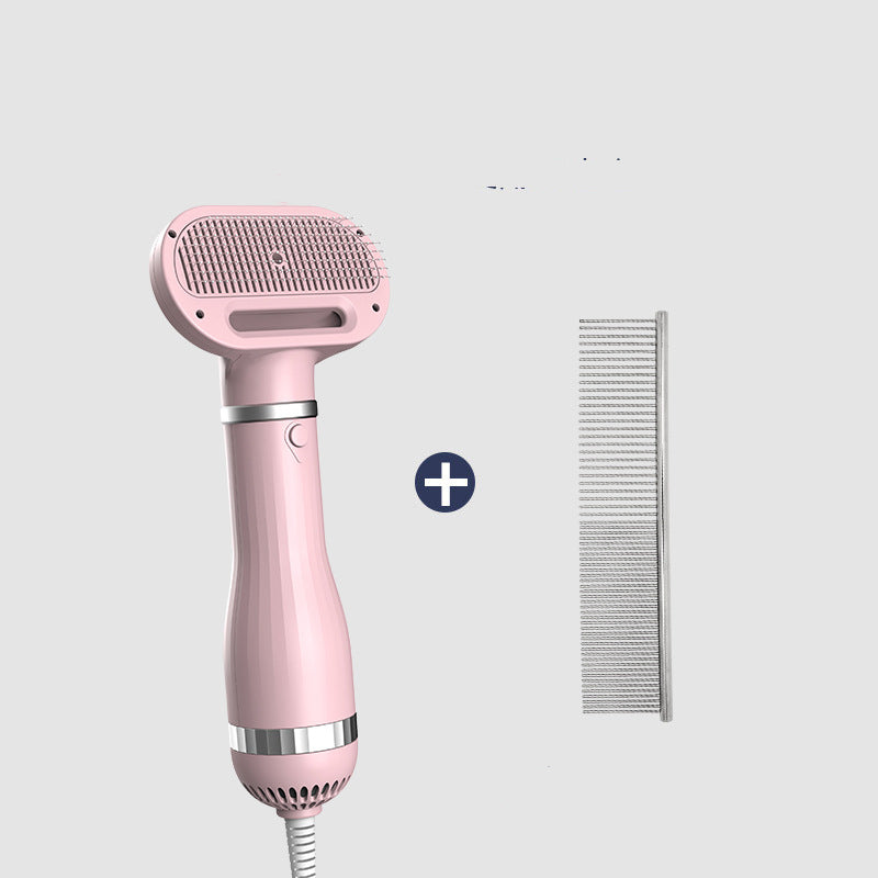 HKM-1093693 Teddy Integrated Hair Dryer and Brushing Comb with Foldable Design and Multiple Speed Settings