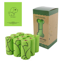 HKM-1094333 Green Corn Starch Degradable Pet Waste Bags for Easy Cleanup