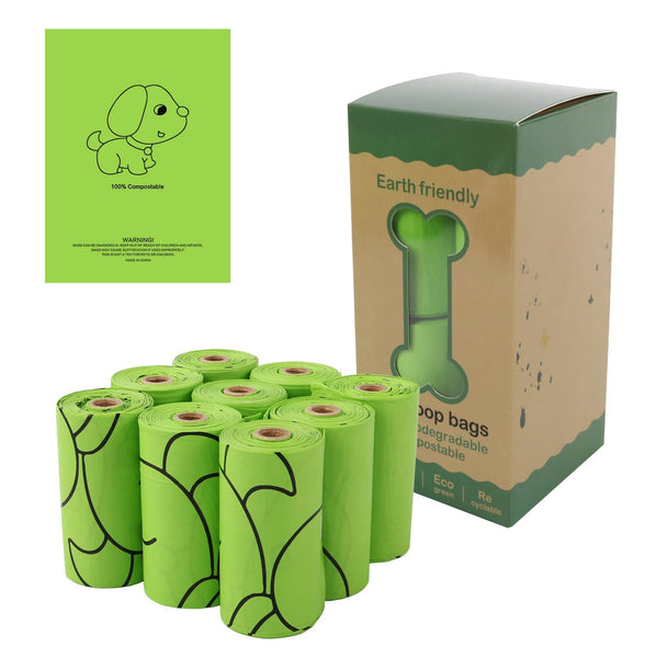 HKM-1094333 Green Corn Starch Degradable Pet Waste Bags for Easy Cleanup