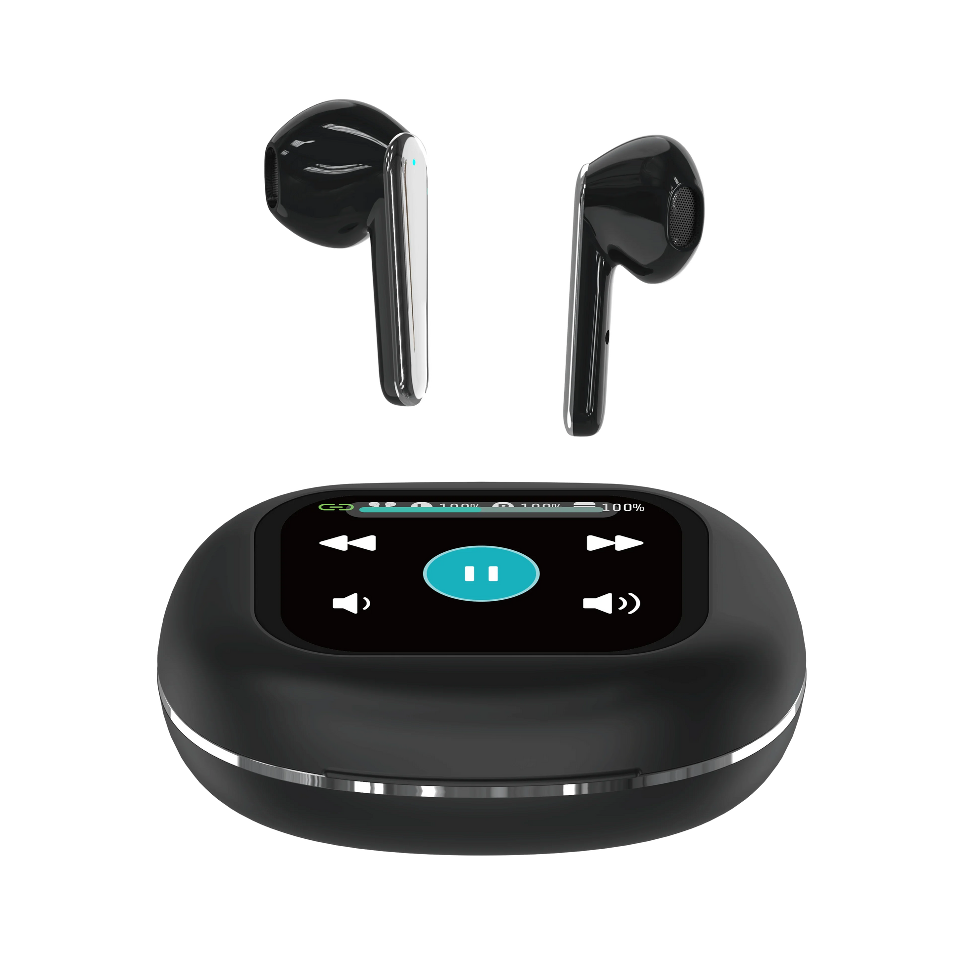 HKM-109459 YX56 Wireless Earbuds with Hi-Fi Sound, Touch Control, Motion-Sensing, Digital Display, and Gaming Compatibility