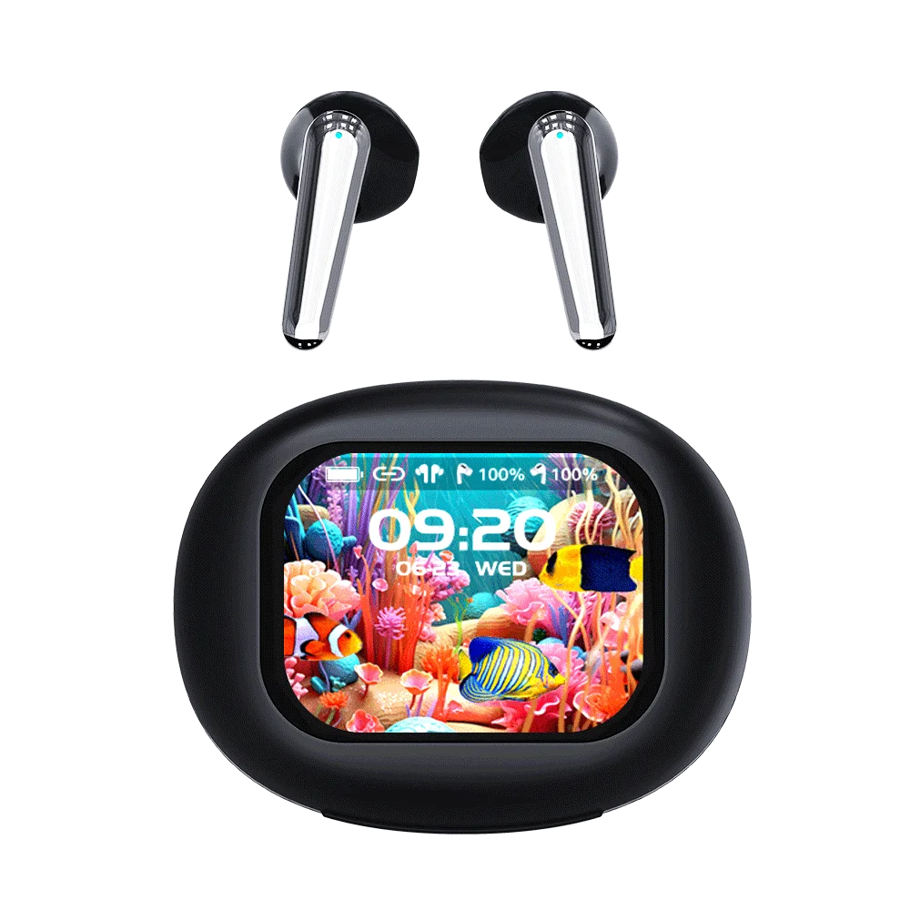 HKM-109459 YX56 Wireless Earbuds with Hi-Fi Sound, Touch Control, Motion-Sensing, Digital Display, and Gaming Compatibility
