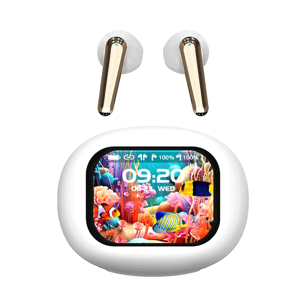 HKM-109459 YX56 Wireless Earbuds with Hi-Fi Sound, Touch Control, Motion-Sensing, Digital Display, and Gaming Compatibility