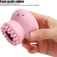 HKM-1095357 Foaming Pet Bath Brush with Shampoo Dispenser - Soft Rubber Shower Scrubber for Dogs and Cats, Portable and Easy to Clean