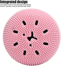 HKM-1095357 Foaming Pet Bath Brush with Shampoo Dispenser - Soft Rubber Shower Scrubber for Dogs and Cats, Portable and Easy to Clean