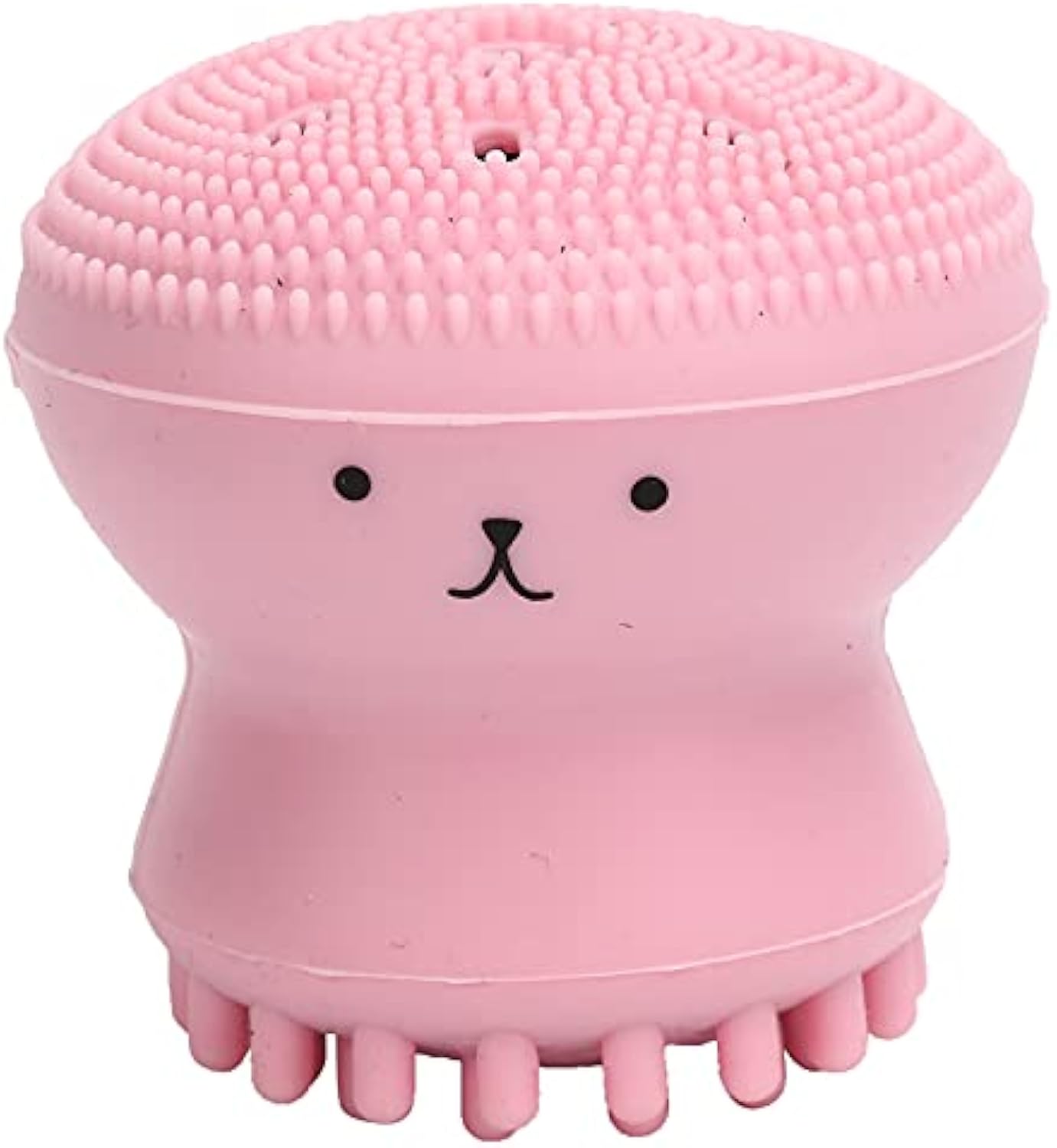 HKM-1095357 Foaming Pet Bath Brush with Shampoo Dispenser - Soft Rubber Shower Scrubber for Dogs and Cats, Portable and Easy to Clean