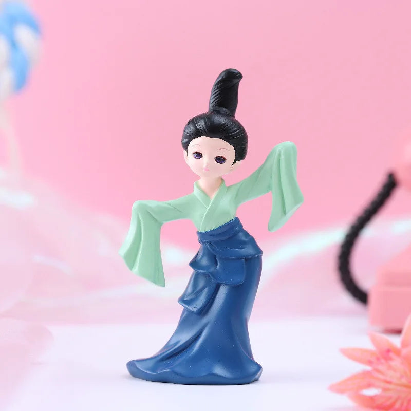 HKM-109587 Antique Inspired PVC Action Figure of Chinese Beauty Lady