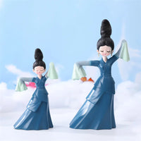 HKM-109587 Antique Inspired PVC Action Figure of Chinese Beauty Lady