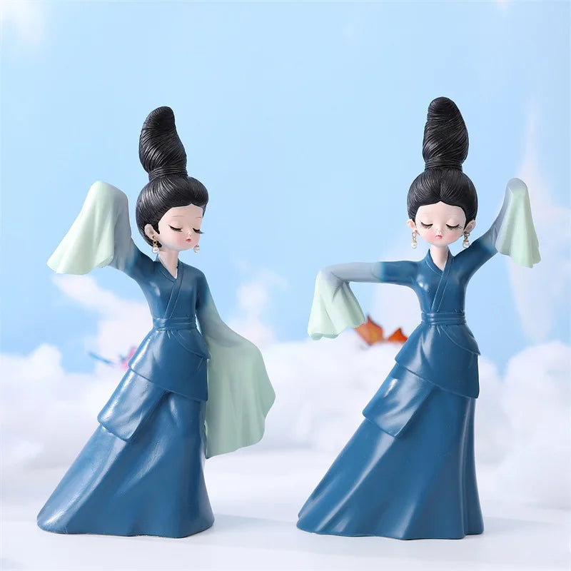 HKM-109587 Antique Inspired PVC Action Figure of Chinese Beauty Lady