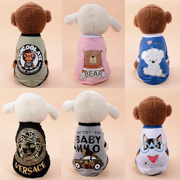 HKM-1096253 Cotton Dog Vest with Adjustable Fit in Multiple Colors and Sizes