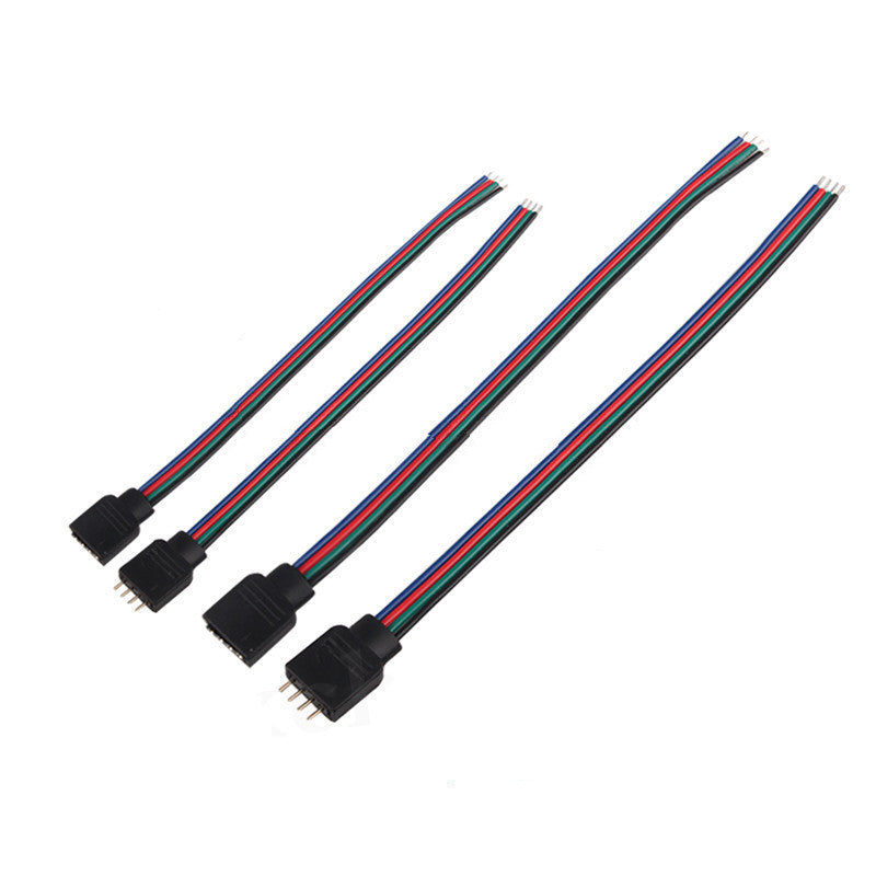 HKM-109651 RGB LED Light Bar Connector Cable with 15cm Pin Line - Male and Female Header Assembly