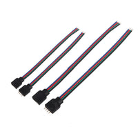 HKM-109651 RGB LED Light Bar Connector Cable with 15cm Pin Line - Male and Female Header Assembly
