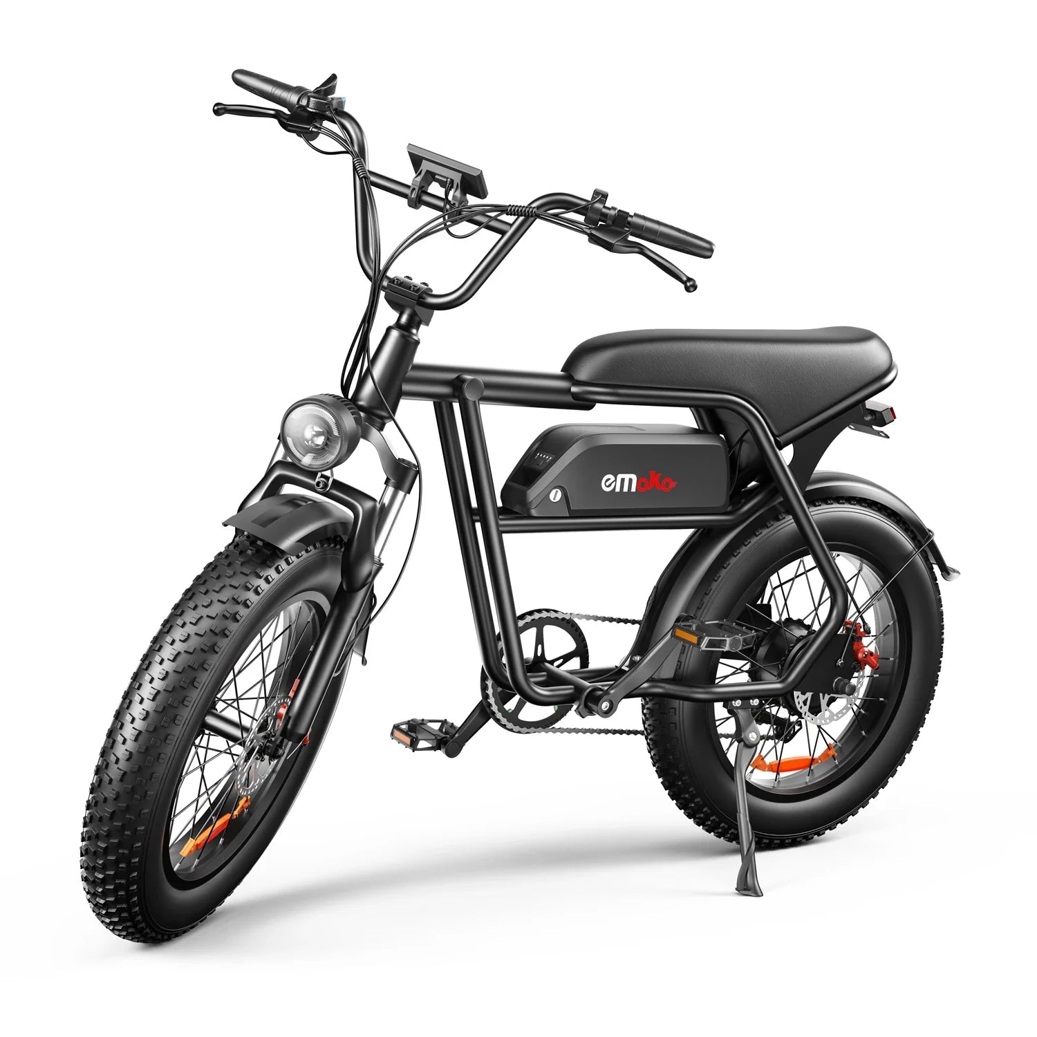 HKM-109779 1000W Dual Motor Fat Tire Electric Road Bike with 48V Integrated Battery and 7 Speed Gears