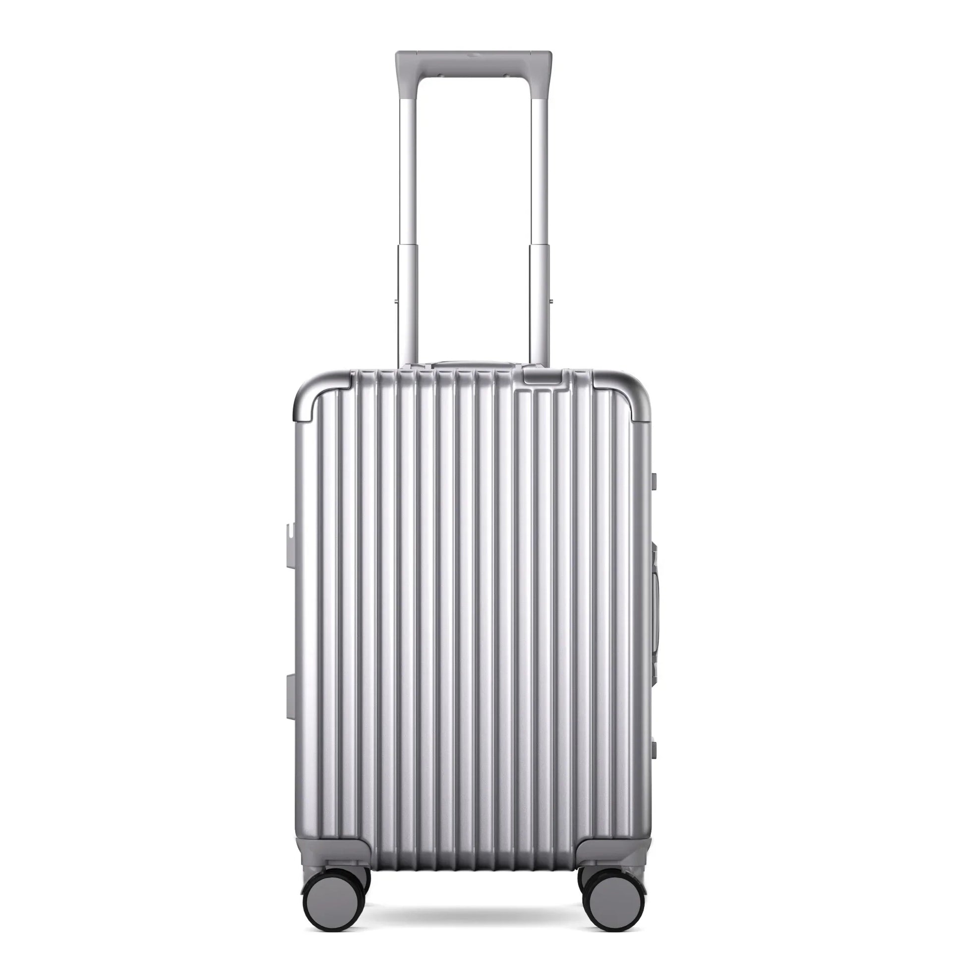 HKM-109843 3-Piece Aluminium Frame Travel Suitcase Set with Polycarbonate Trolley Case