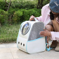 HKM-1100093 Breathable Large Capacity Pet Backpack for Travel - Solid Color Options Available